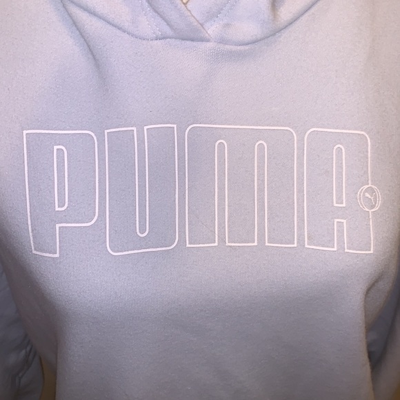 Puma Rebel Terry Woman’s Hoodie Sweatshirt Arctic ice - Picture 7 of 11